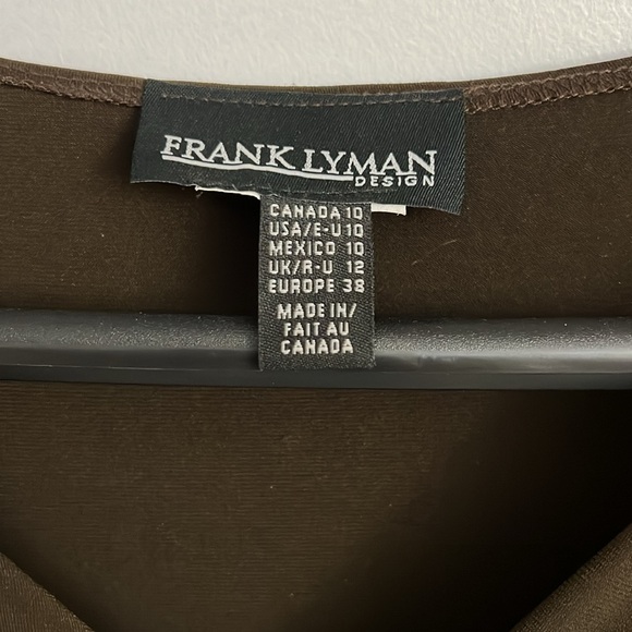 Dark Brown Jersey Dress - Picture 3 of 4